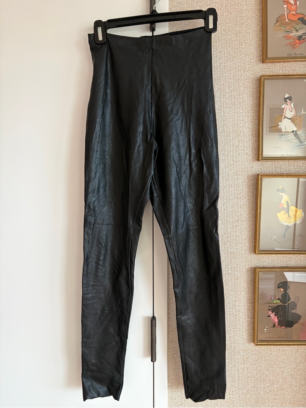 Commando Black Faux Leather Leggings
